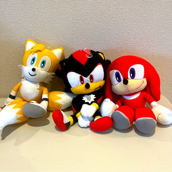 Sonic Editions Other - Sonic The Hedgehog Plush Toy Lot of 3- SEGA, Toy Network. Very Nice